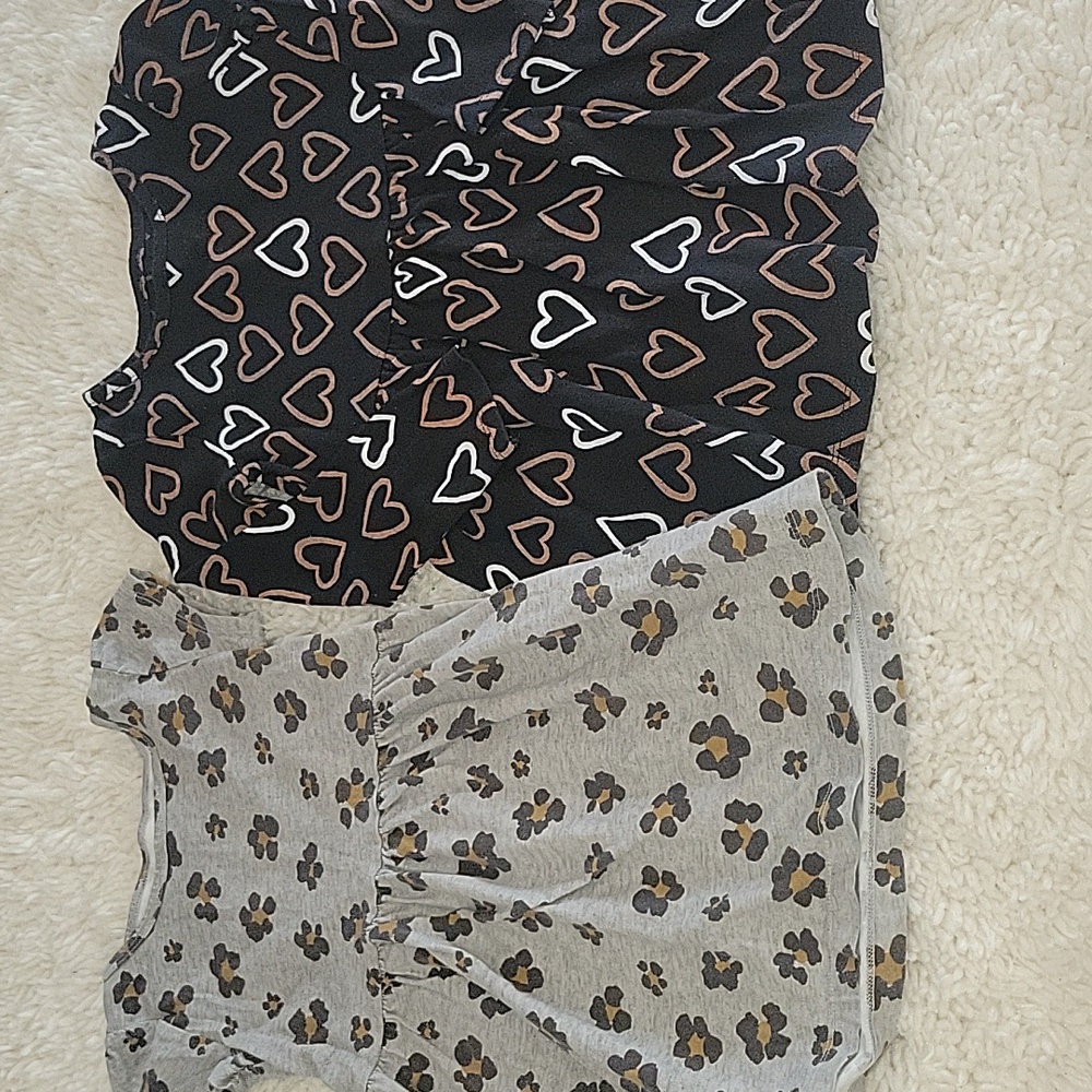 Carter's dress (size 4) and Cat and Jack dress (size 4T)